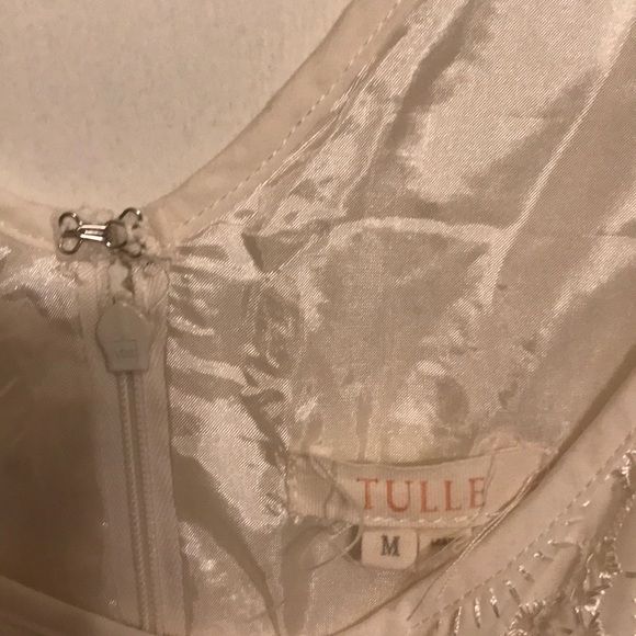 Embroidered Ivory Dress- bridal - Picture 3 of 7